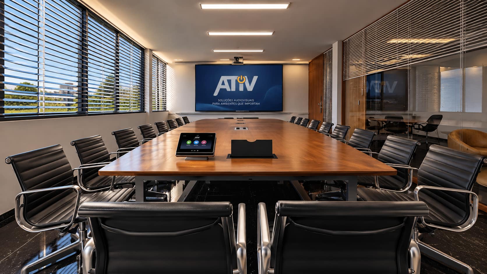Sala de reuniões corporativa